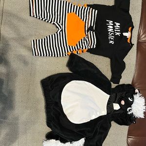 0-3 Halloween baby outfit and skunk costume
